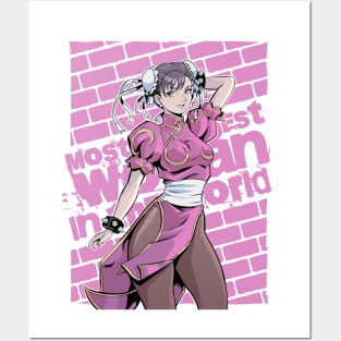 Chun Li Pink Posters and Art